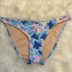 New! Cotton On BODY Women's Printed Full Coverage Bikini Bottom (Celeste Floral)